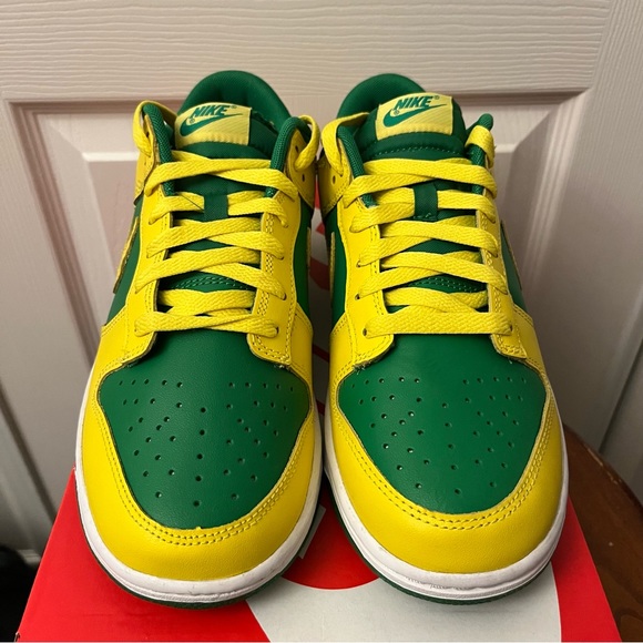 Nike Dunk Low Retro Reverse Brazil Men’s Shoes Size 8.5 DV0833-300 - Picture 6 of 9